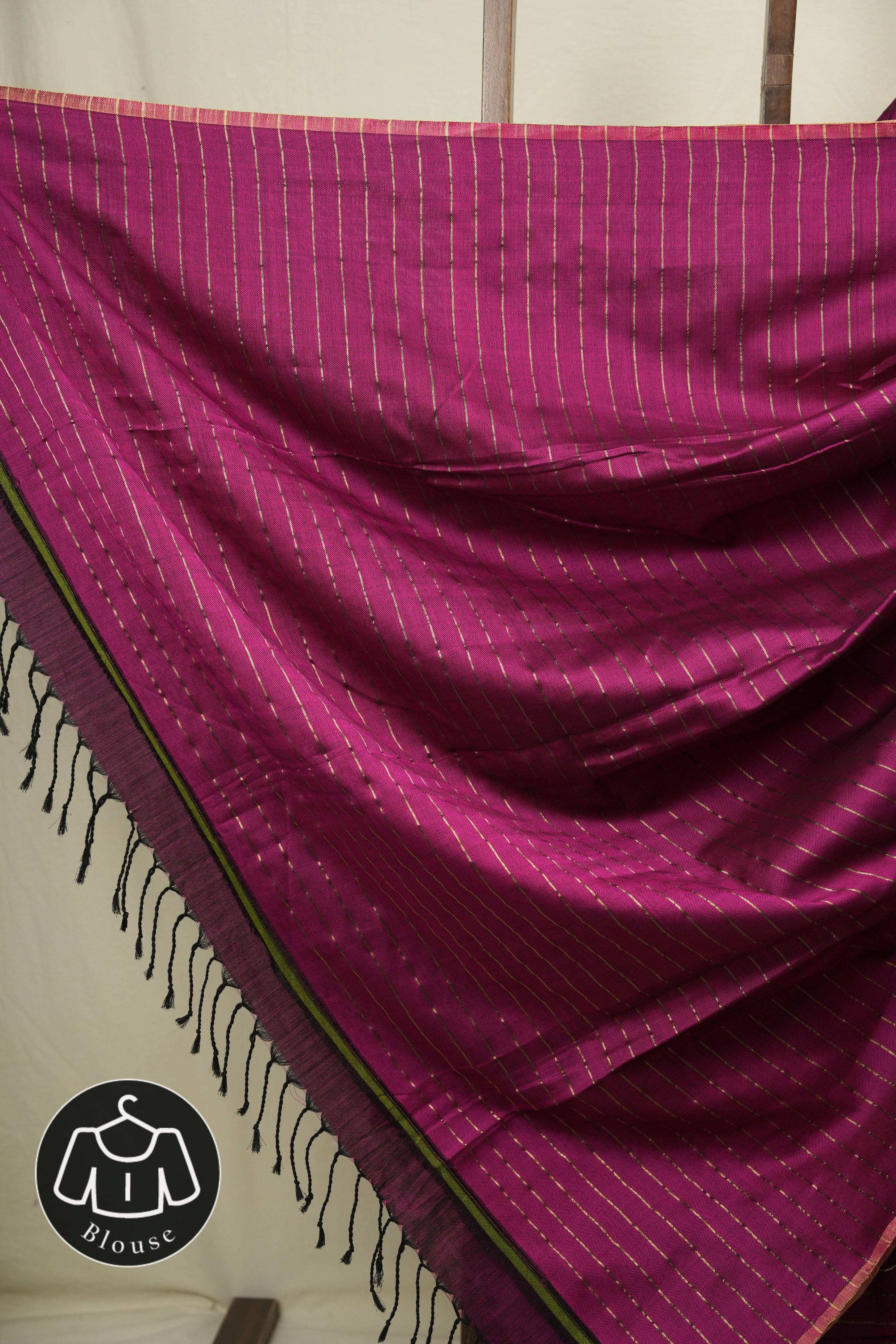 Pink Maheshwari Saree - SRPMS1218