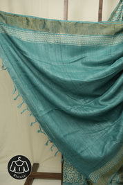 Aqua Beige  HBP Tussar Silk Saree - SRABHTSS754