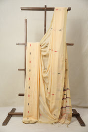Peach Bengal Mul Cotton Saree - SRPBMCS047