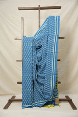 Blue HBP Cotton Saree - SRBCS2983