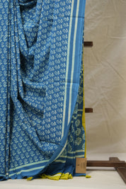 Blue HBP Cotton Saree - SRBCS2983