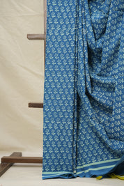 Blue HBP Cotton Saree - SRBCS2983