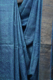 Peacock Blue  HBP Tussar Silk Saree - SRPBHTSS755