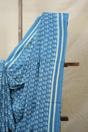 Blue HBP Cotton Saree - SRBCS2983