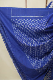 Light Blue Pochampalli Cotton Ikat Saree - SRLBPCIS684
