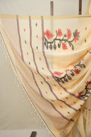 Peach Bengal Mul Cotton Saree - SRPBMCS047