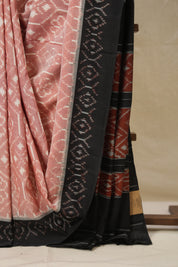 Pestle Red Pochampalli Cotton Ikat Saree - SRPRPCIS675