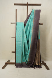 Turquoise Soft Silk Saree - SRTSSS319