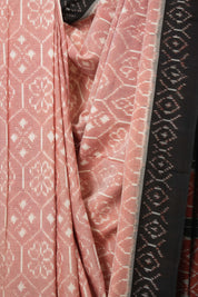 Pestle Red Pochampalli Cotton Ikat Saree - SRPRPCIS675