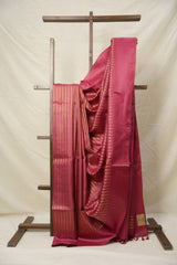 Onion Pink Tussar Silk Saree - SROPTSS1752