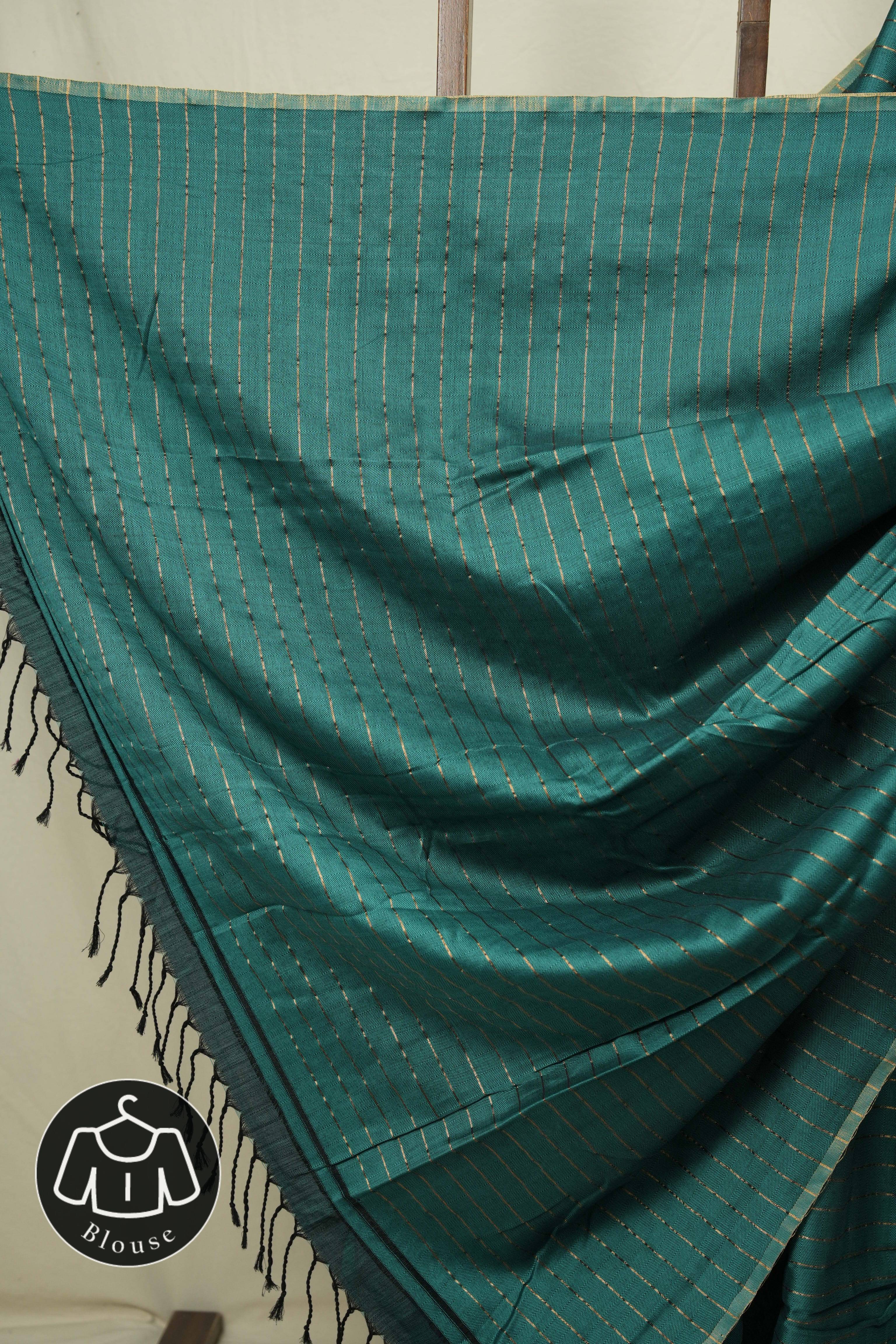 Green Maheshwari Saree - SRGMS1217