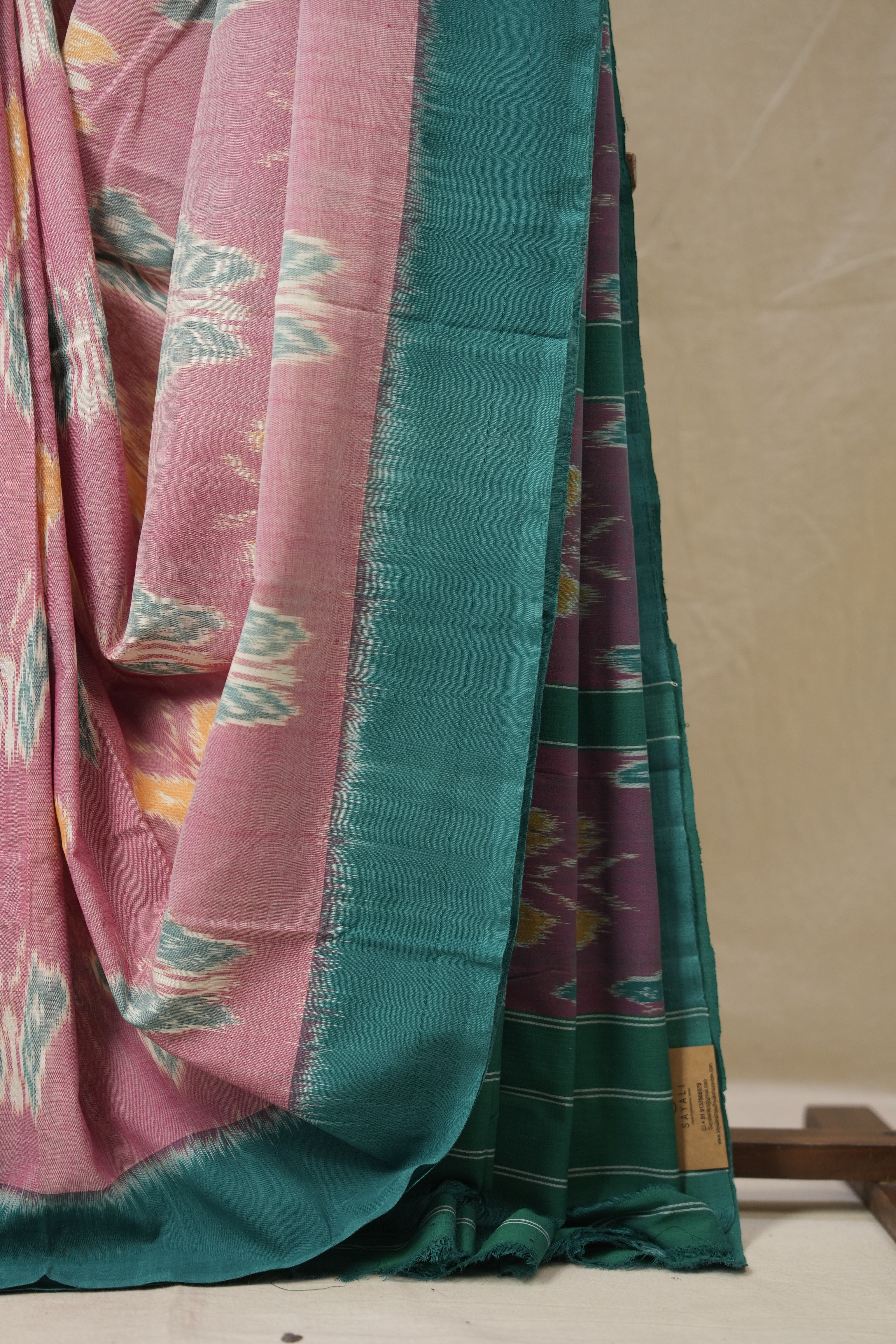 Pink Pochampalli Cotton Ikat Saree - SRPPCIS709