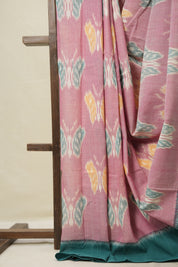 Pink Pochampalli Cotton Ikat Saree - SRPPCIS709