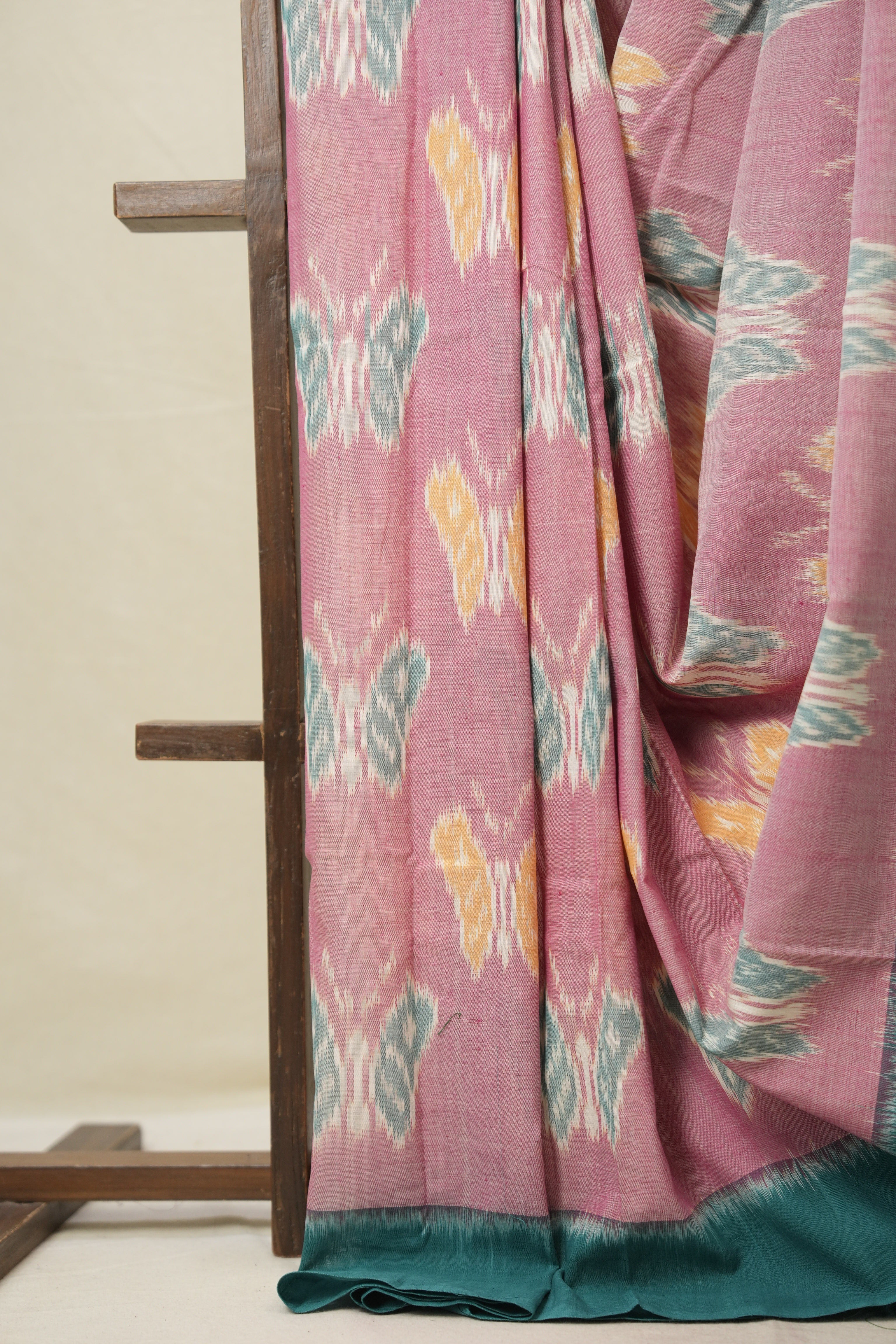 Pink Pochampalli Cotton Ikat Saree - SRPPCIS709