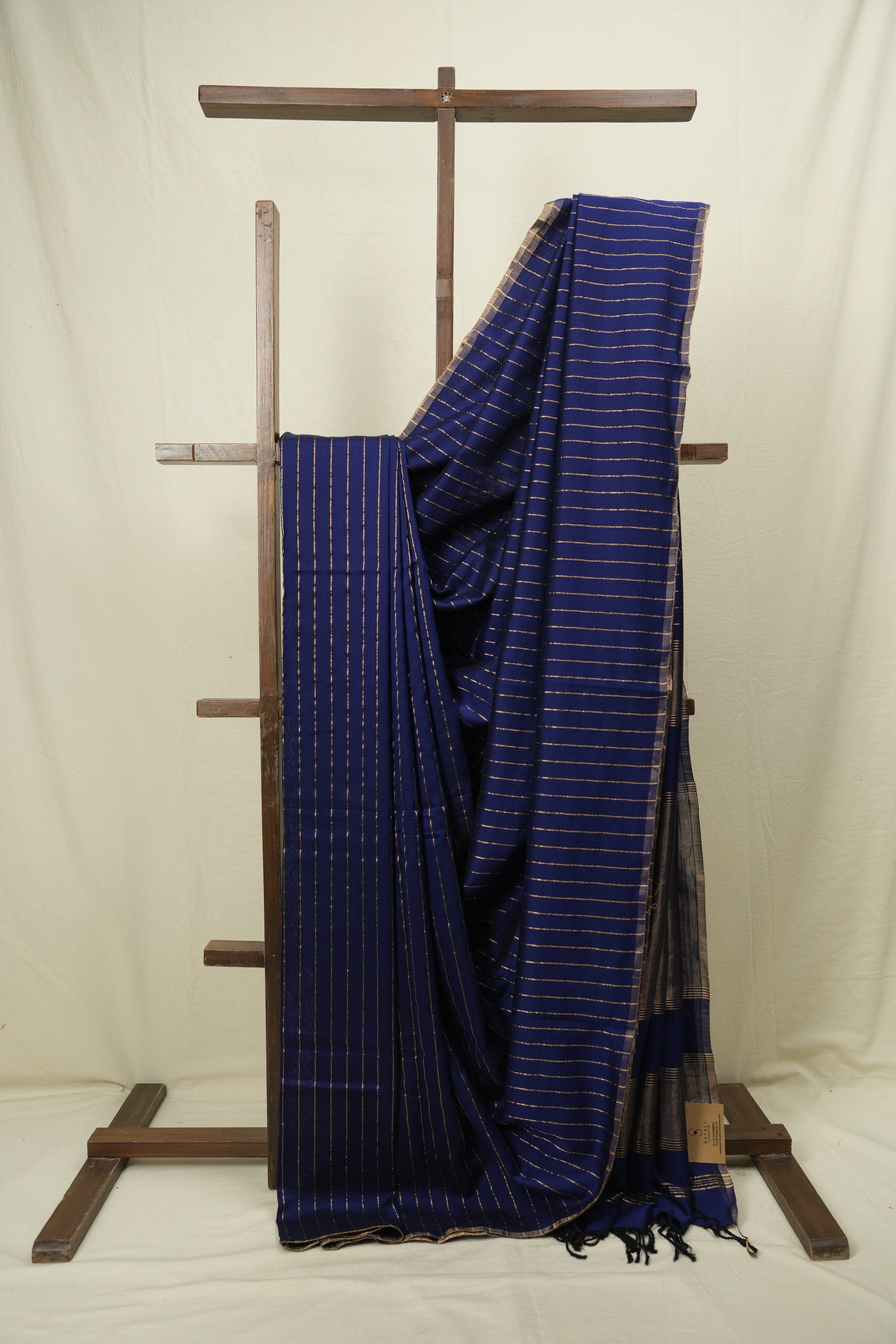 Blue Maheshwari Saree - SRBMS1216