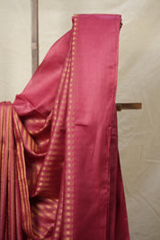 Onion Pink Tussar Silk Saree - SROPTSS1752
