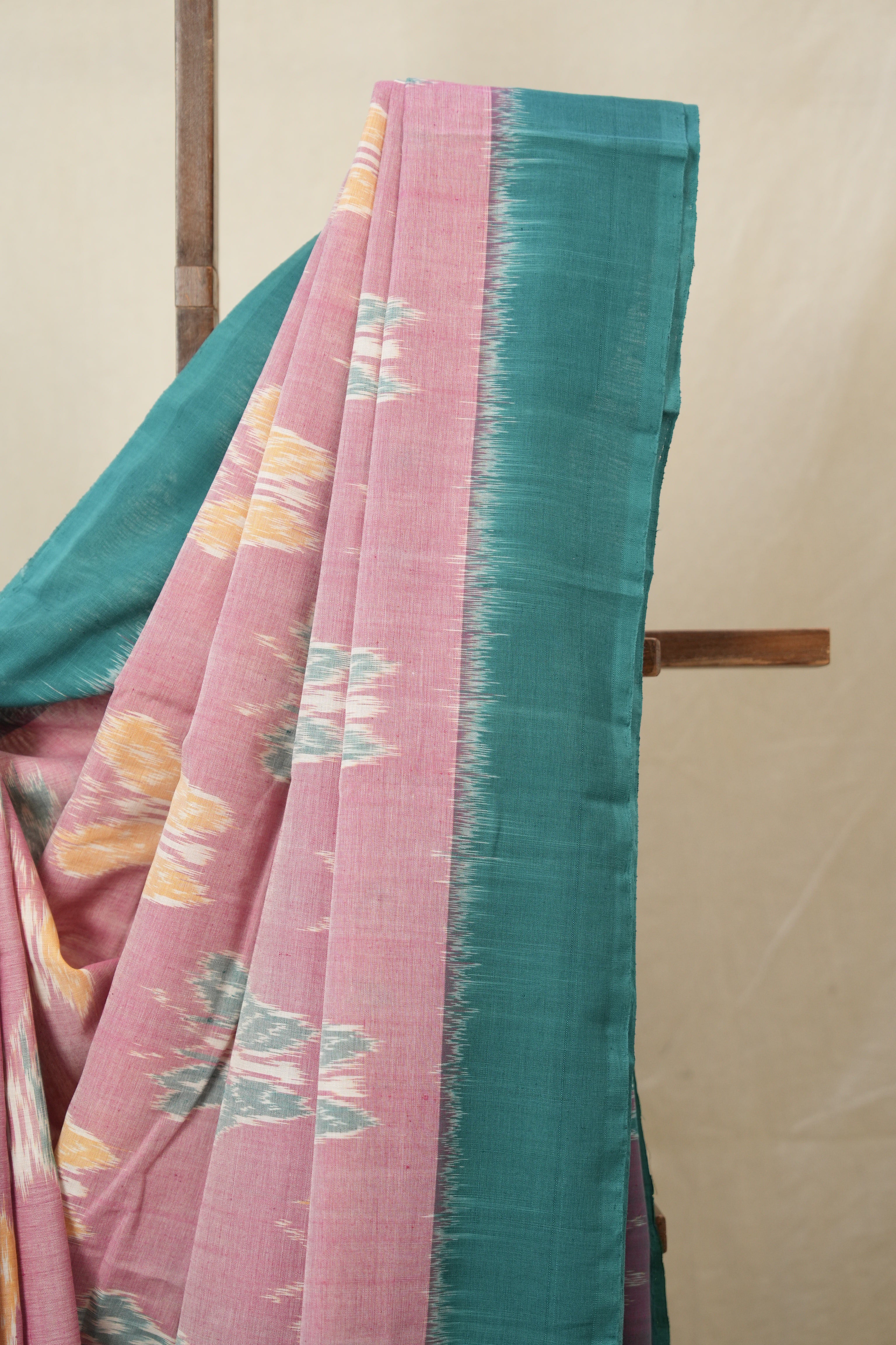 Pink Pochampalli Cotton Ikat Saree - SRPPCIS709