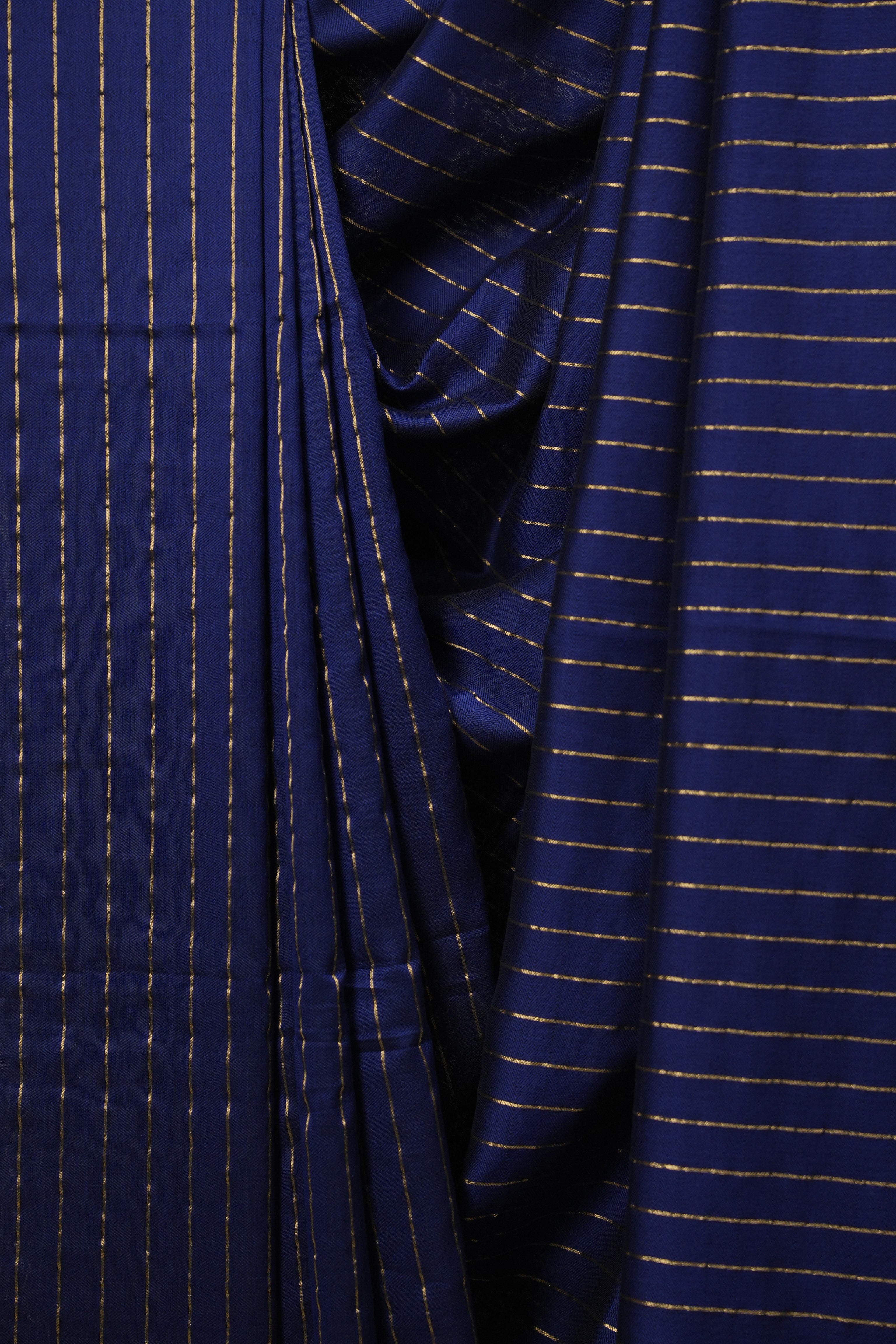 Blue Maheshwari Saree - SRBMS1216