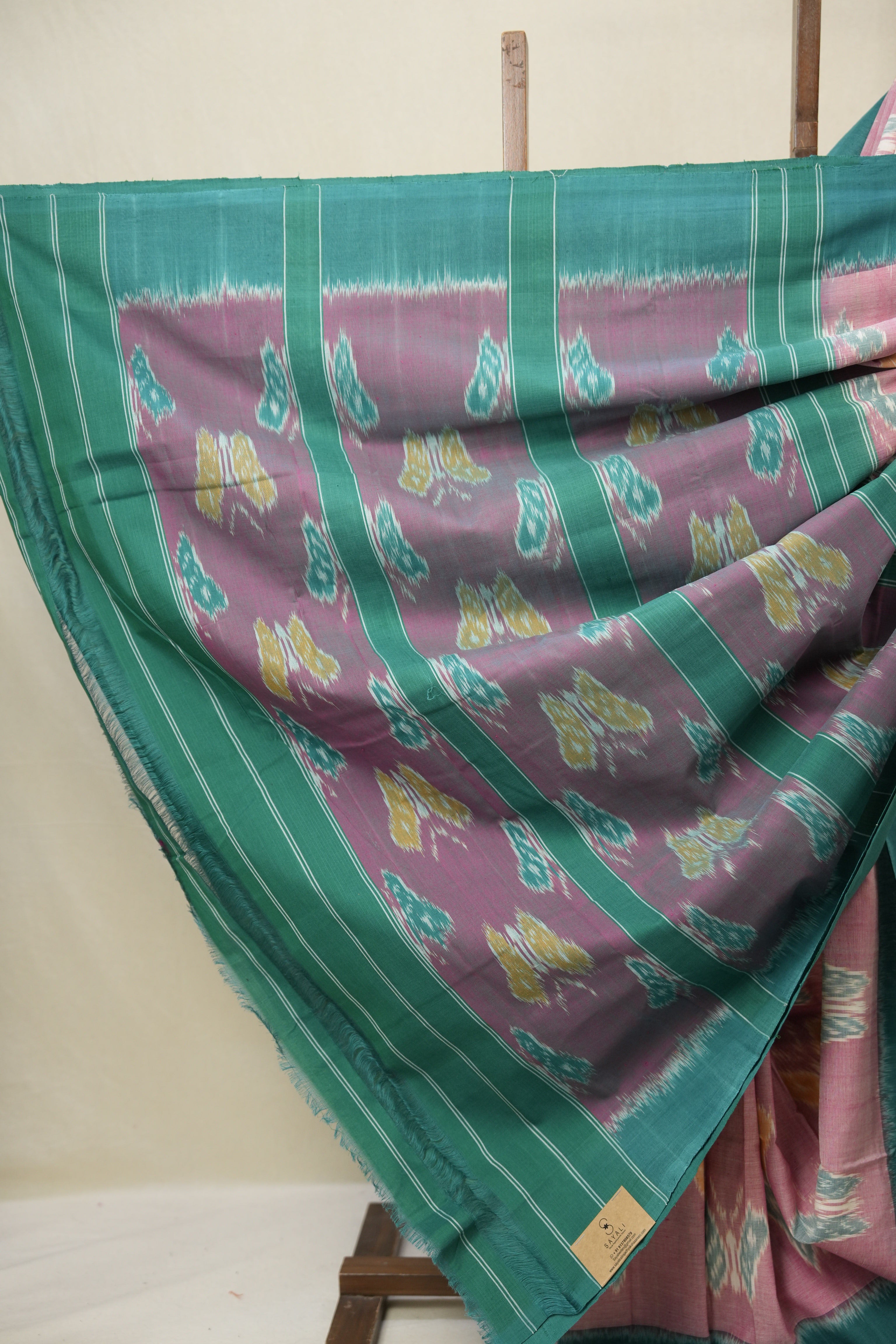 Pink Pochampalli Cotton Ikat Saree - SRPPCIS709