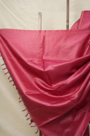 Onion Pink Tussar Silk Saree - SROPTSS1752