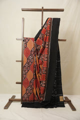 Multicolour Pochampalli Cotton Ikat Saree - SRMCPCIS708