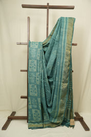 Teal Green HBP Tussar Silk Saree - SRTGHTSS761
