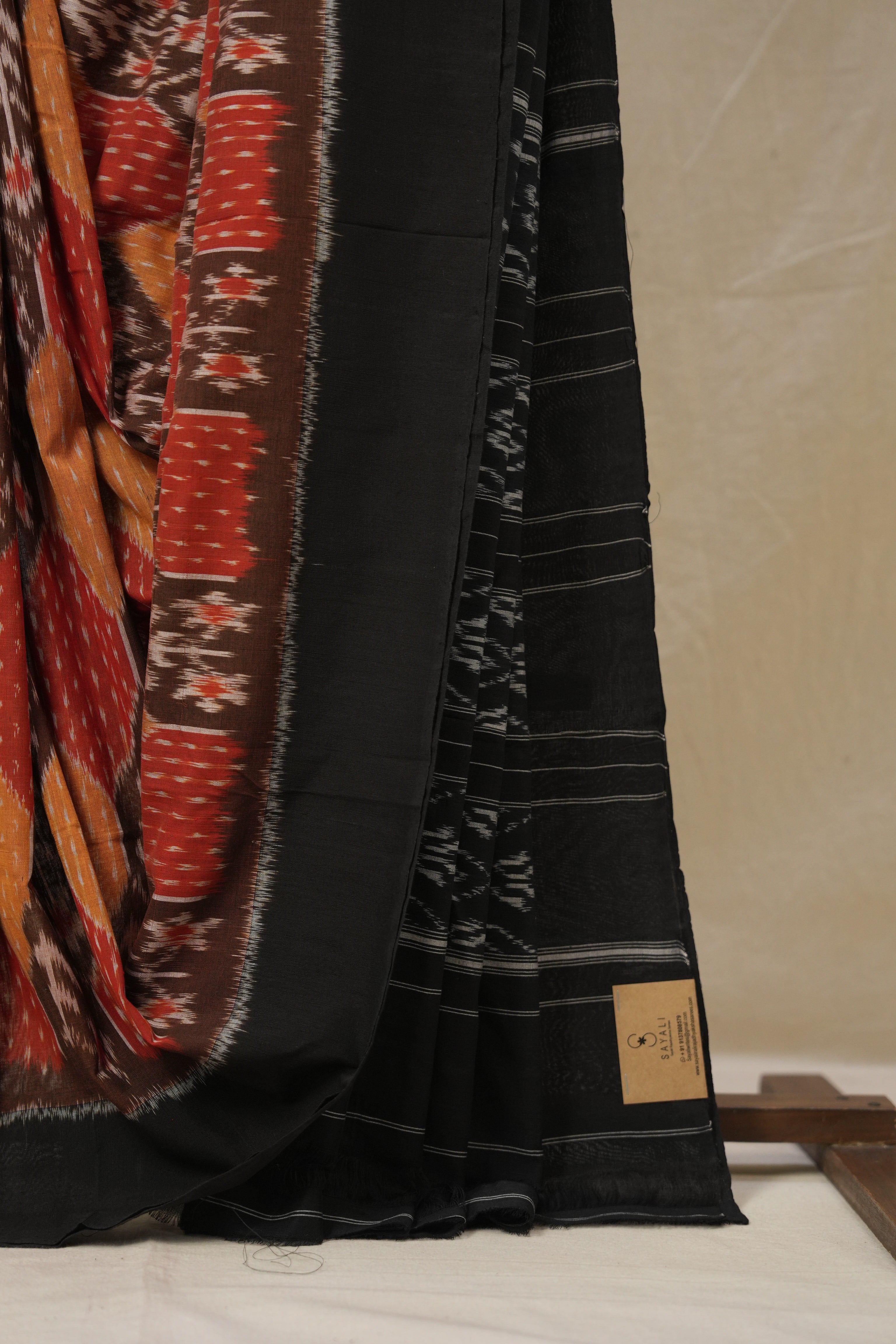 Multicolour Pochampalli Cotton Ikat Saree - SRMCPCIS708