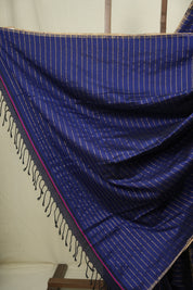 Blue Maheshwari Saree - SRBMS1216