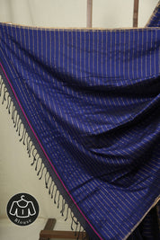 Blue Maheshwari Saree - SRBMS1216
