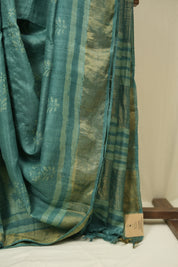 Teal Green HBP Tussar Silk Saree - SRTGHTSS761