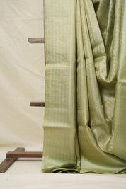 Mint Green Tussar Silk Saree - SRMGTSS1751