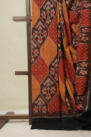 Multicolour Pochampalli Cotton Ikat Saree - SRMCPCIS708