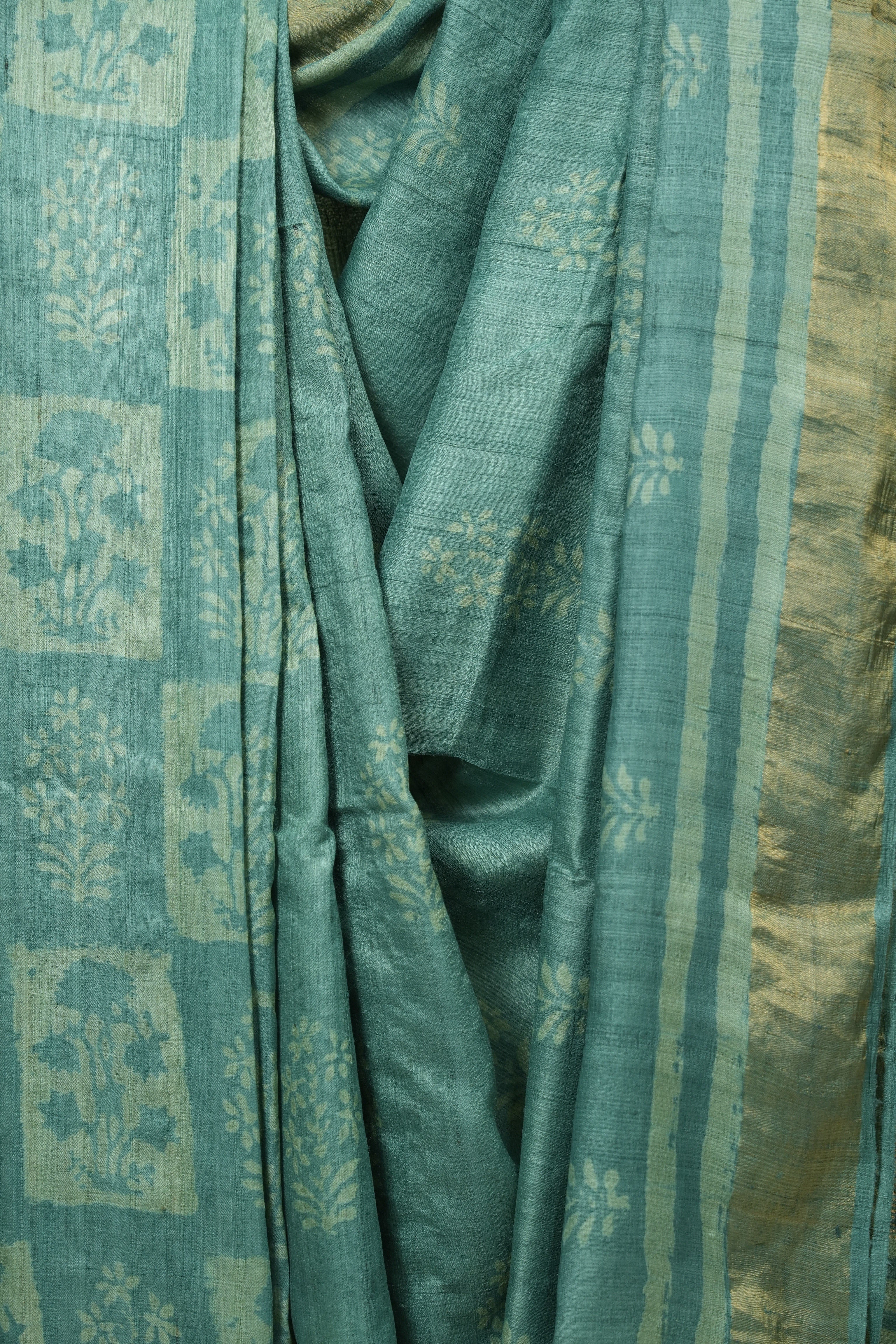 Teal Green HBP Tussar Silk Saree - SRTGHTSS761