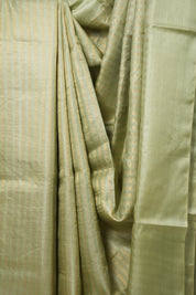 Mint Green Tussar Silk Saree - SRMGTSS1751