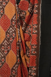 Multicolour Pochampalli Cotton Ikat Saree - SRMCPCIS708