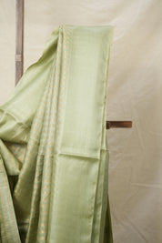 Mint Green Tussar Silk Saree - SRMGTSS1751