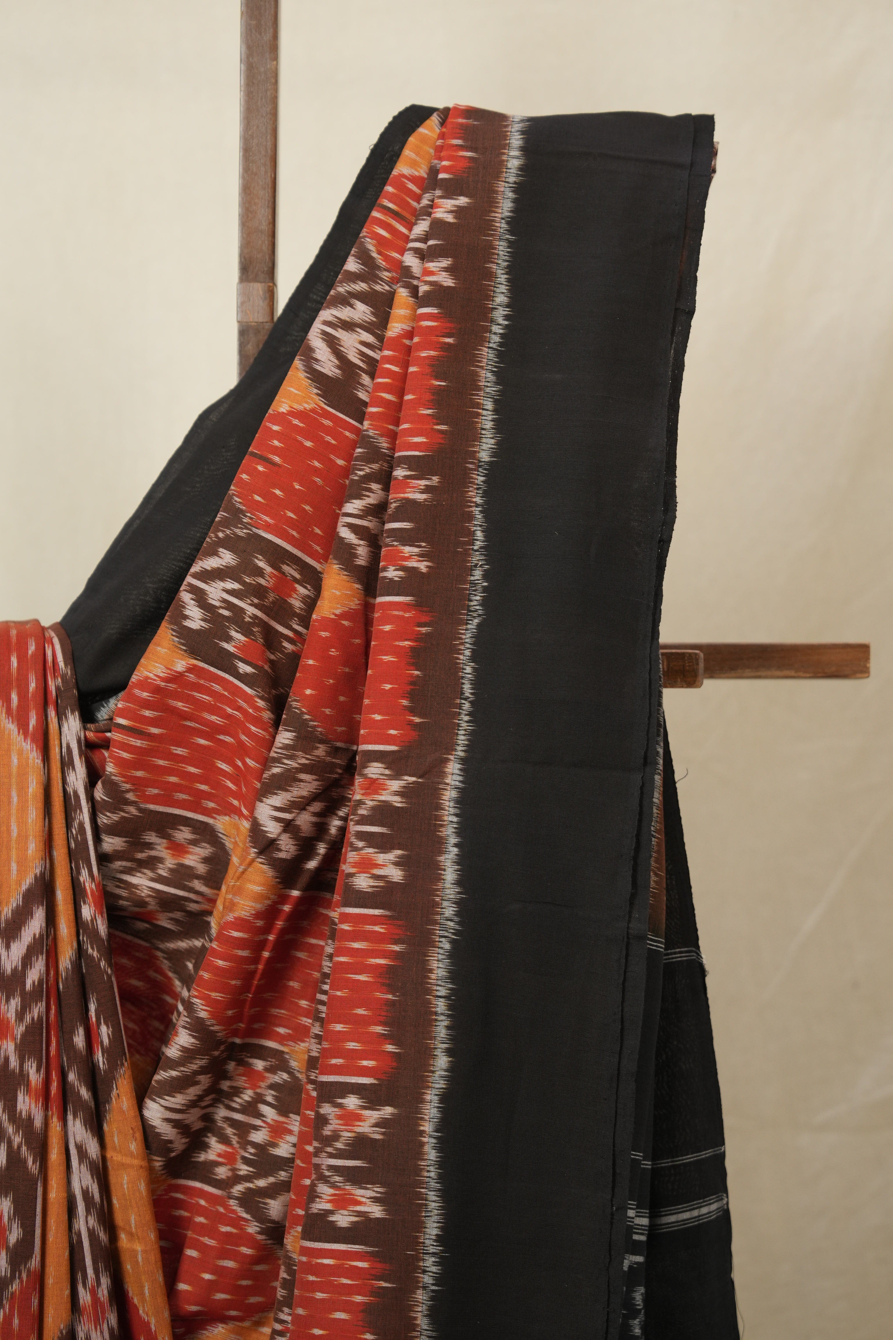 Multicolour Pochampalli Cotton Ikat Saree - SRMCPCIS708