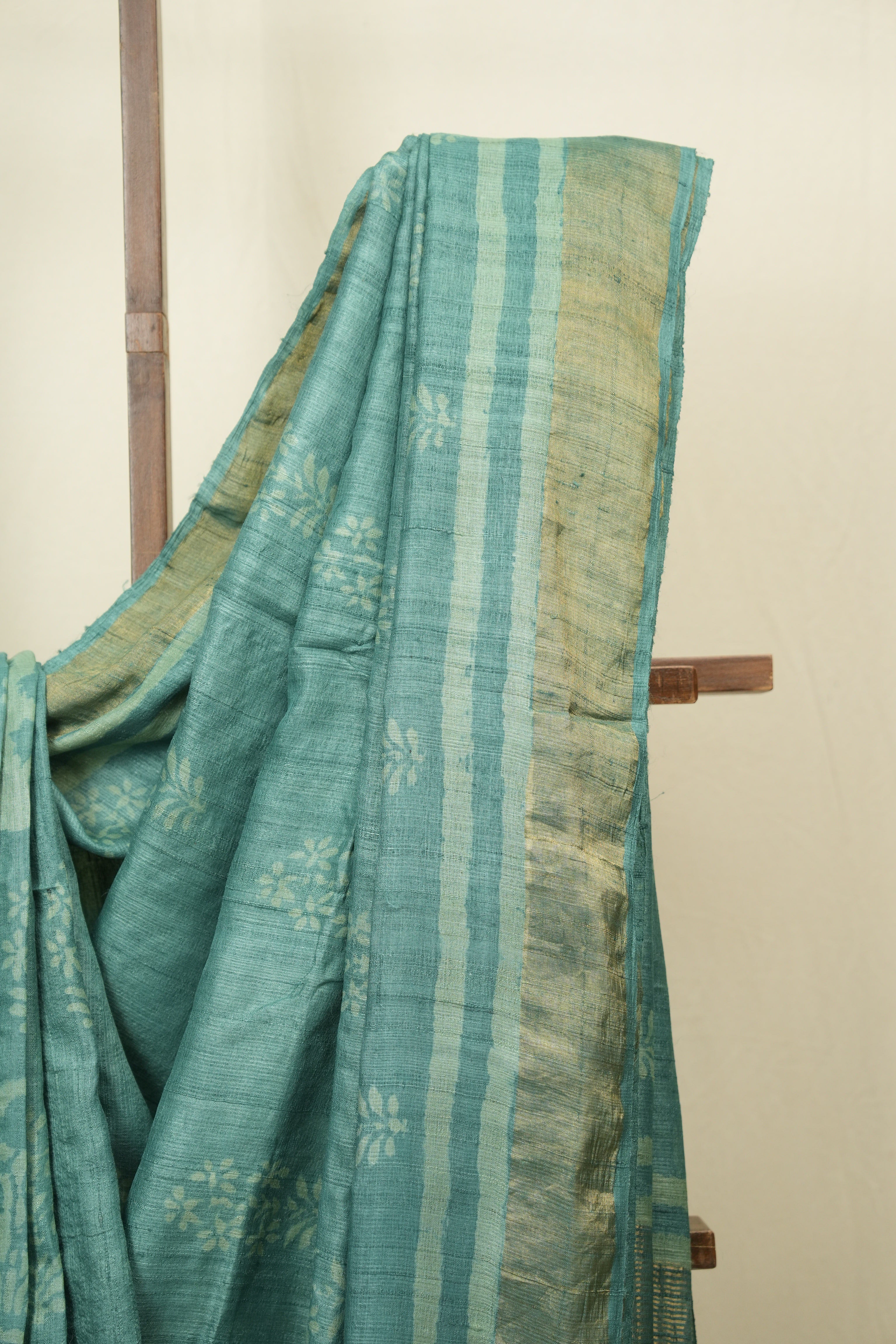 Teal Green HBP Tussar Silk Saree - SRTGHTSS761
