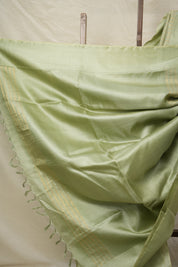 Mint Green Tussar Silk Saree - SRMGTSS1751