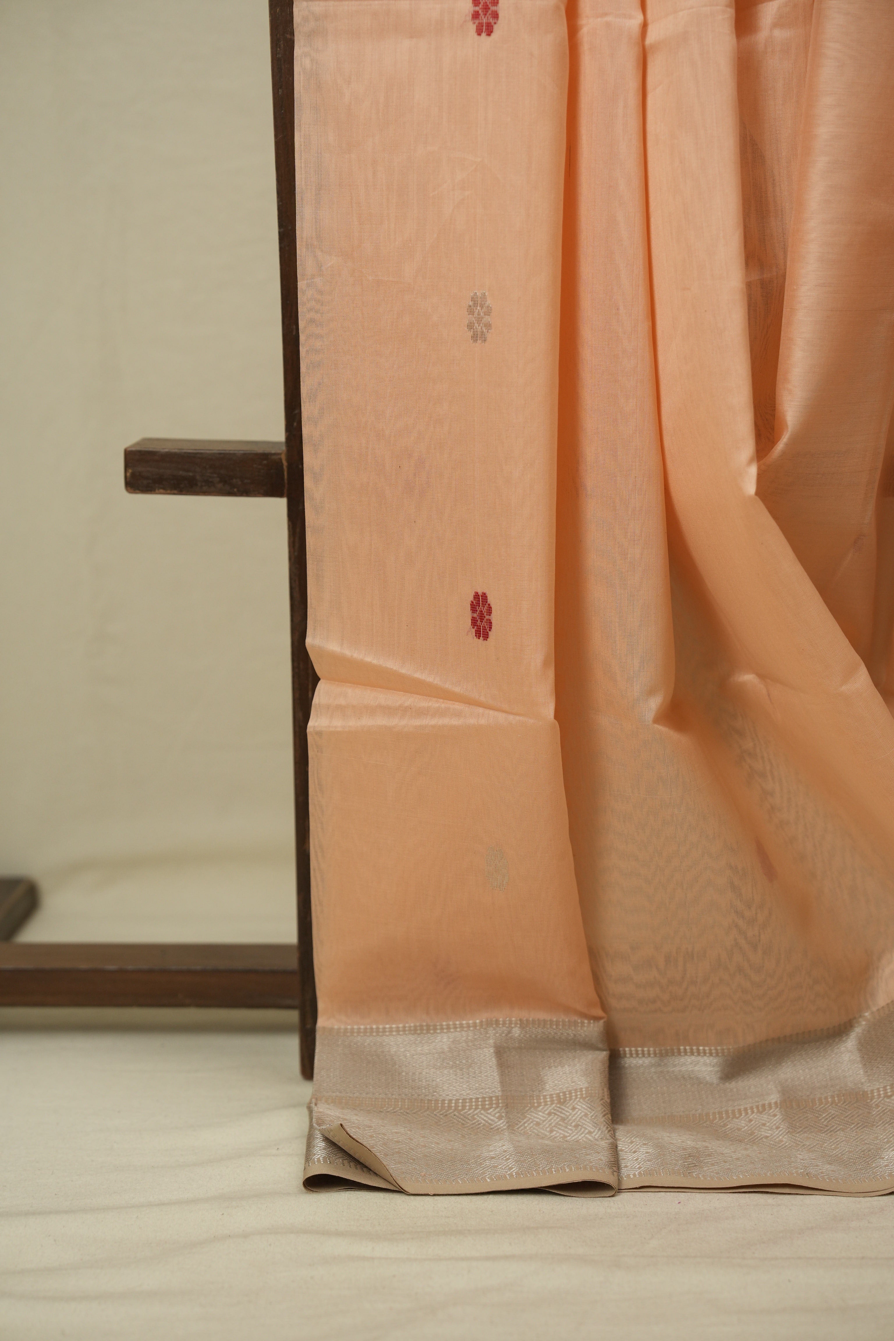 Peach Maheshwari Saree - SRPMS1183