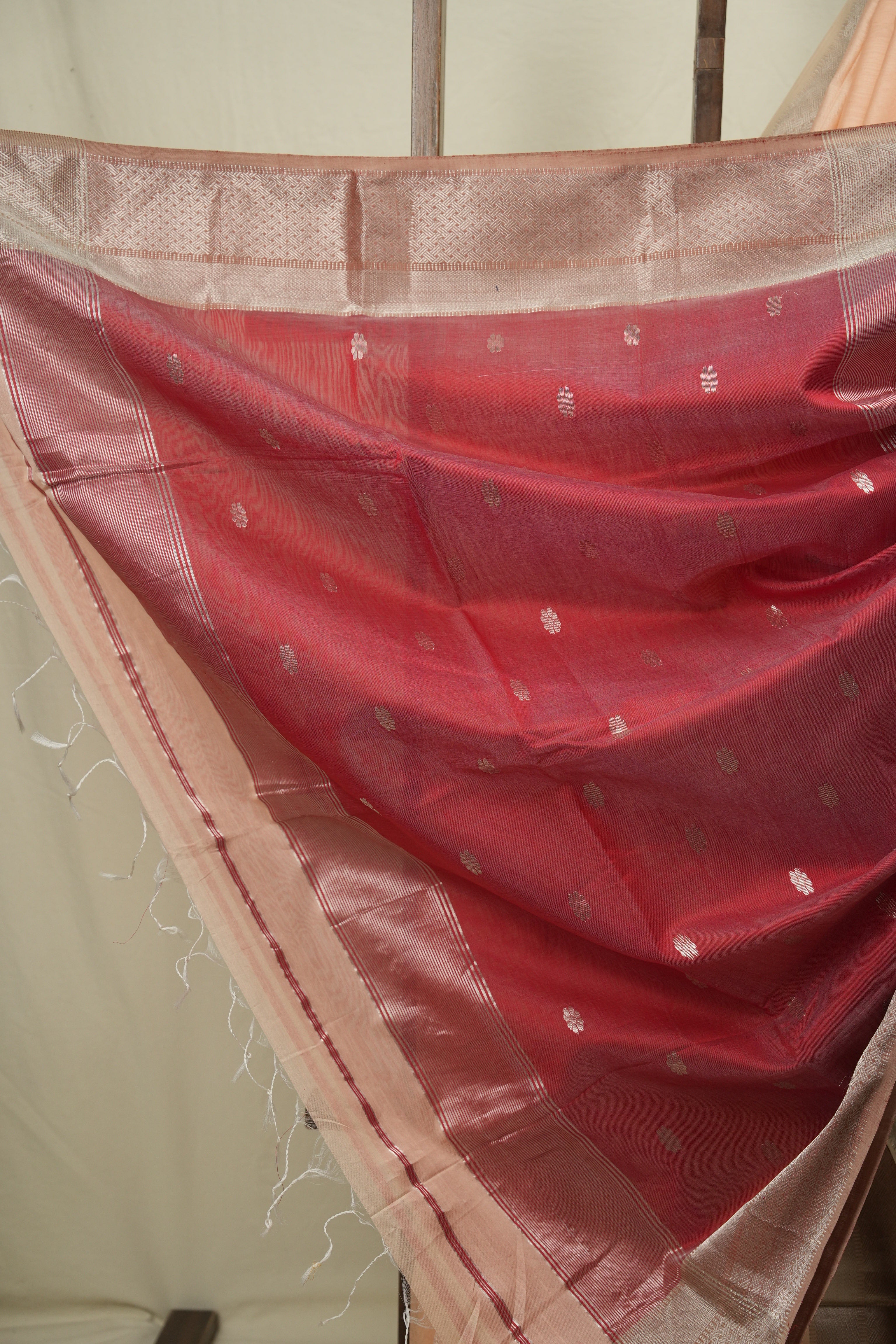 Peach Maheshwari Saree - SRPMS1183
