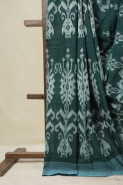 Green Pochampalli Cotton Ikat Saree - SRGPCIS710