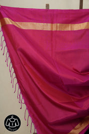 Black Soft Silk Saree - SRBSSS326