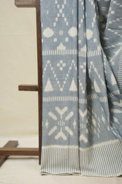 Blue  Pochampalli Cotton Ikat Saree - SRBPCIS705