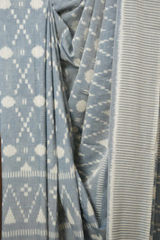 Blue  Pochampalli Cotton Ikat Saree - SRBPCIS705