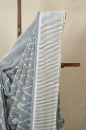 Blue  Pochampalli Cotton Ikat Saree - SRBPCIS705