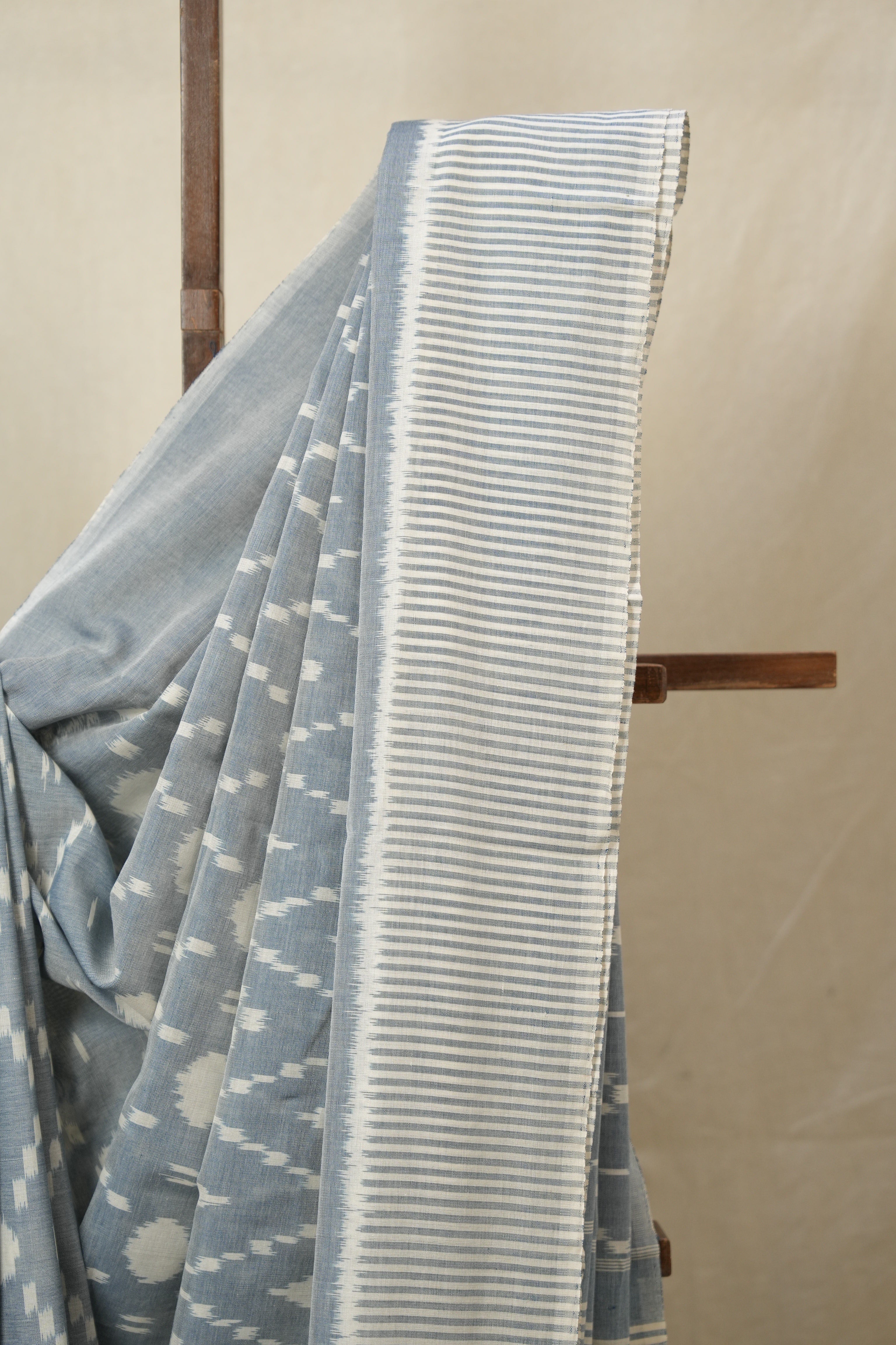 Blue  Pochampalli Cotton Ikat Saree - SRBPCIS705