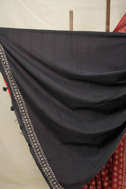 Maroon HBP Cotton Saree - SRMCS3039