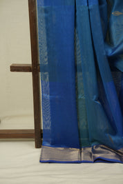 Blue Maheshwari Saree - SRBMS1207