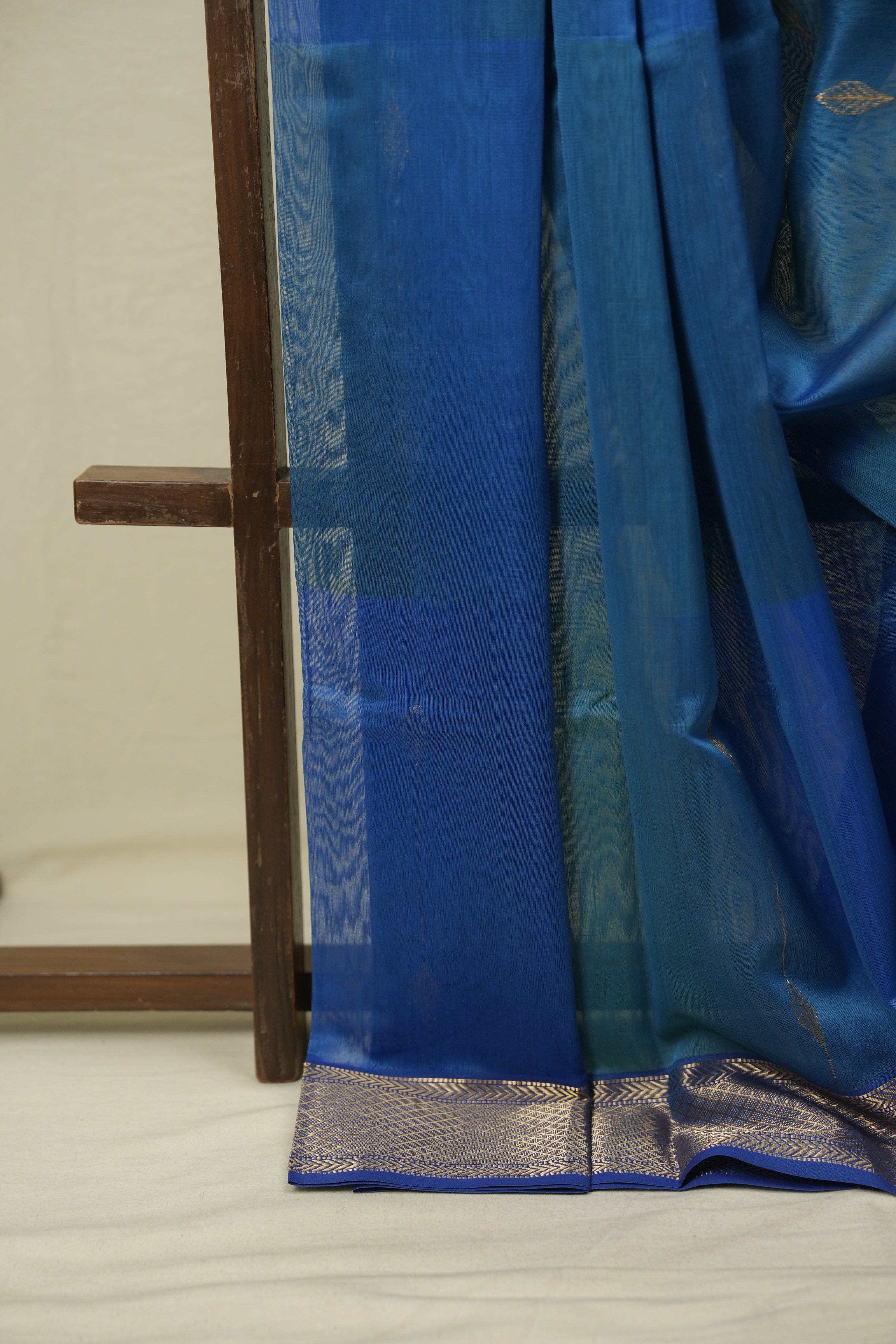 Blue Maheshwari Saree - SRBMS1207